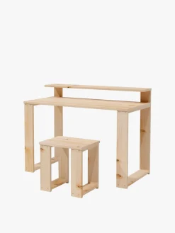 Muebles LUFE Conjuntos Mesas Y Sillas^LAUKI conjunto escritorio 120x55 con taburete