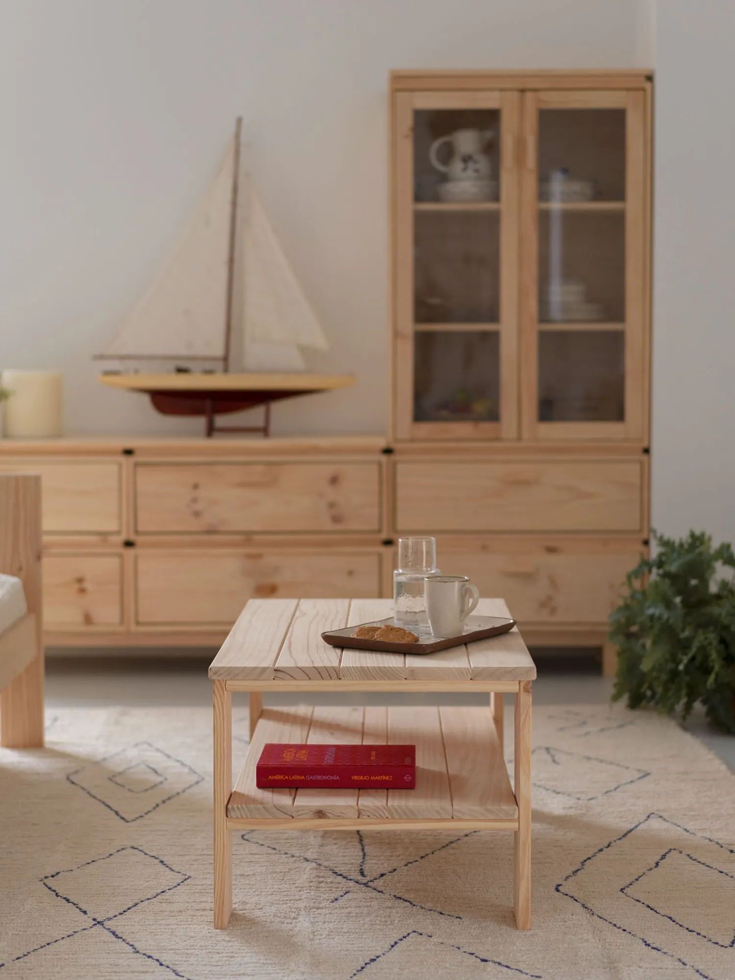 Muebles LUFE Mesas De Centro^LAUKI mesa de centro 88x55