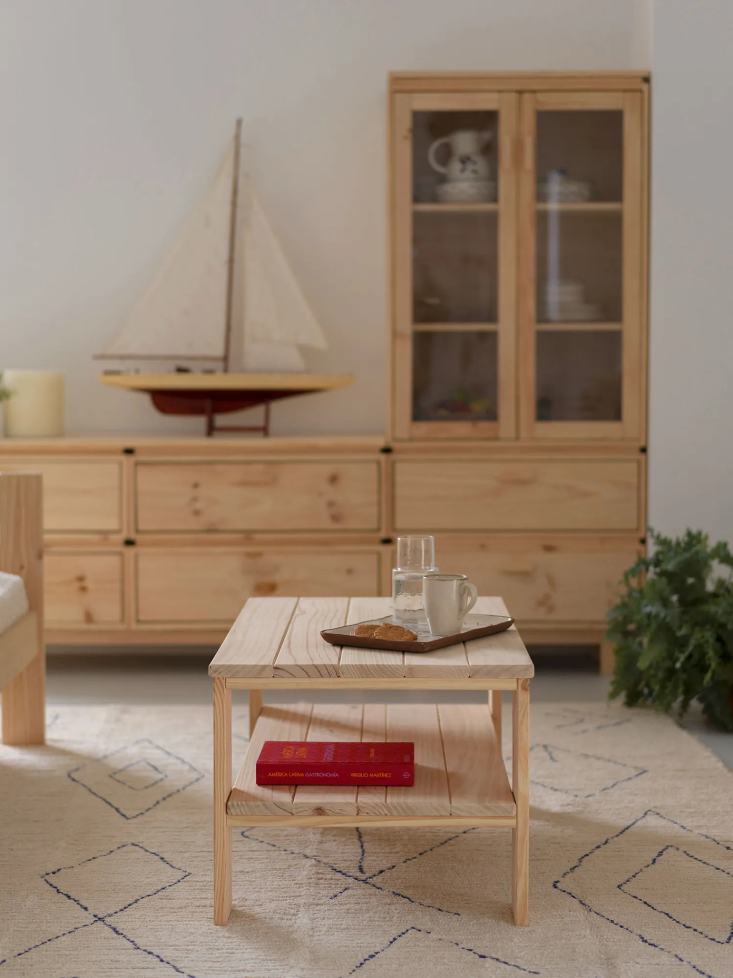 Muebles LUFE Mesas De Centro^LAUKI mesa de centro 88x55