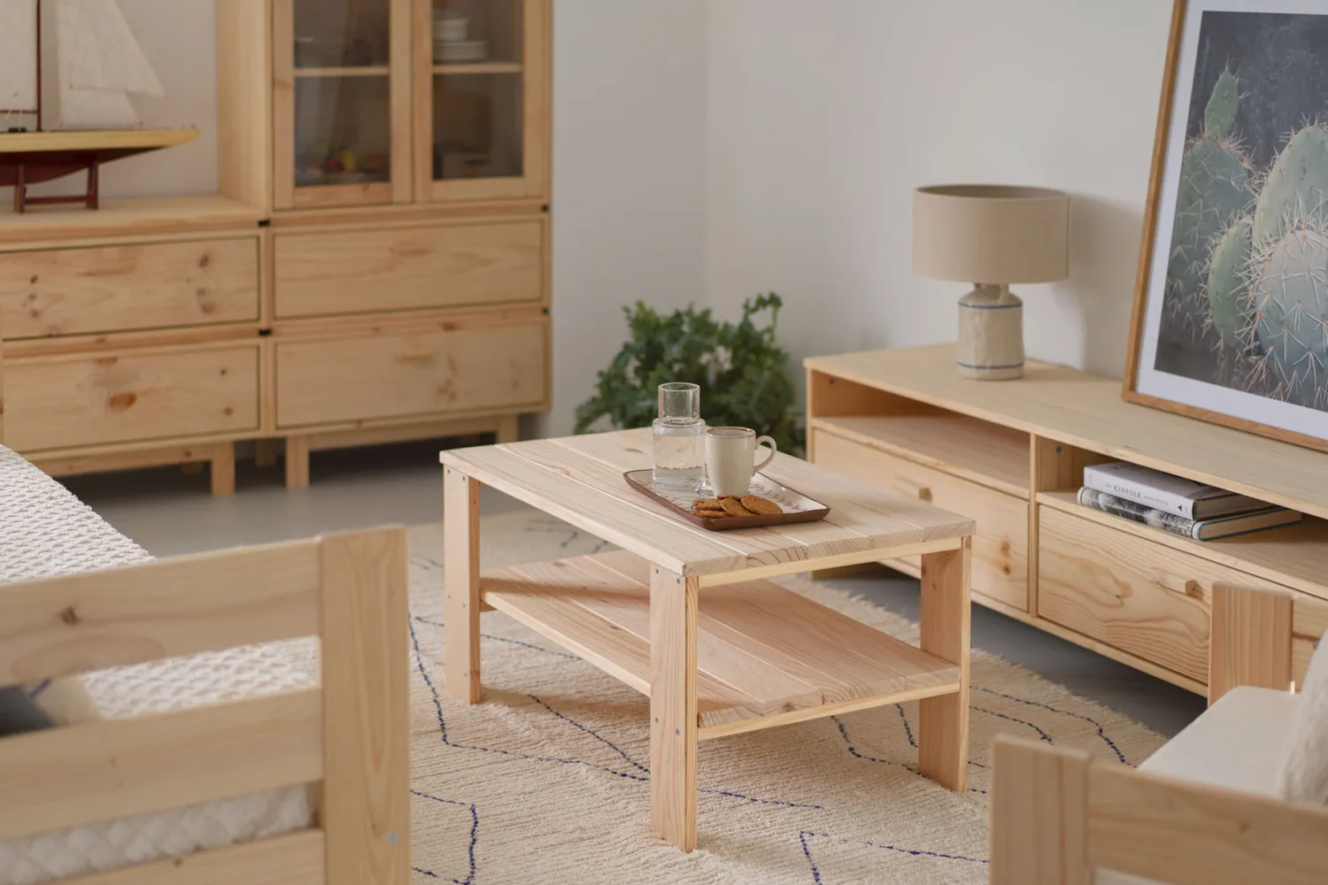 Muebles LUFE Mesas De Centro^LAUKI mesa de centro 88x55