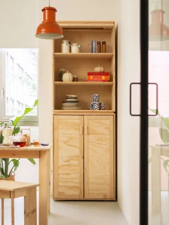 Muebles LUFE Estanterías Con Almacenaje|Estanterías Con Almacenaje^LIBE armario alacena 78x226