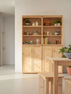 Muebles LUFE Estanterías Con Almacenaje|Estanterías Con Almacenaje^LIBE armario alacena 157x226