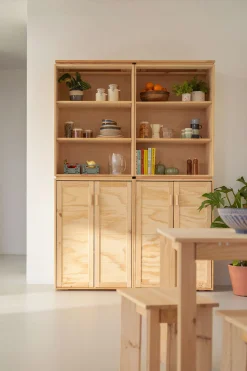 Muebles LUFE Estanterías Con Almacenaje|Estanterías Con Almacenaje^LIBE armario alacena 157x226