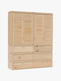 Muebles LUFE Armarios Y Alacenas^LIBE armario con 6 cajones 157x198