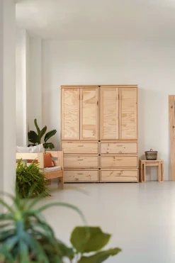 Muebles LUFE Armarios Y Alacenas^LIBE armario con 6 cajones 157x198