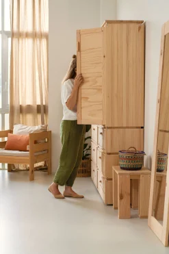 Muebles LUFE Armarios Y Alacenas^LIBE armario con 6 cajones 157x198