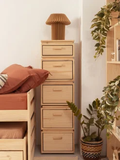 Muebles LUFE Cajoneras Y Archivadores^LIBE cajonera columna con 5 cajones 39x133