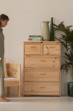 Muebles LUFE Cómodas^LIBE cómoda con 5 cajones 78x115