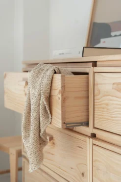 Muebles LUFE Cómodas^LIBE cómoda doble con 6 cajones 157x87