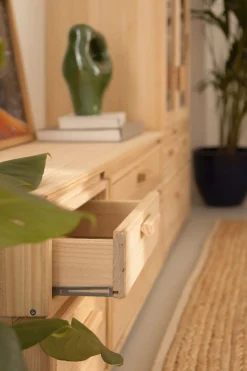 Muebles LUFE Cómodas^LIBE cómoda doble con 4 cajones 117x49