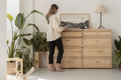 Muebles LUFE Cómodas^LIBE cómoda doble con 8 cajones 157x105