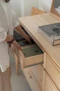 Muebles LUFE Cómodas^LIBE cómoda doble con 8 cajones 157x105