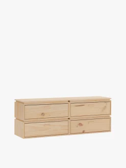 Muebles LUFE Cómodas^LIBE cómoda doble con 4 cajones 157x59