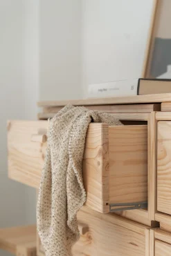 Muebles LUFE Cómodas^LIBE cómoda doble con 4 cajones 157x59