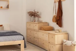 Muebles LUFE Cómodas^LIBE cómoda doble con 6 cajones 117x87