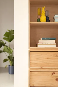 Muebles LUFE Estanterías Con Almacenaje|Estanterías Con Almacenaje^LIBE estantería con 6 cajones 157x198