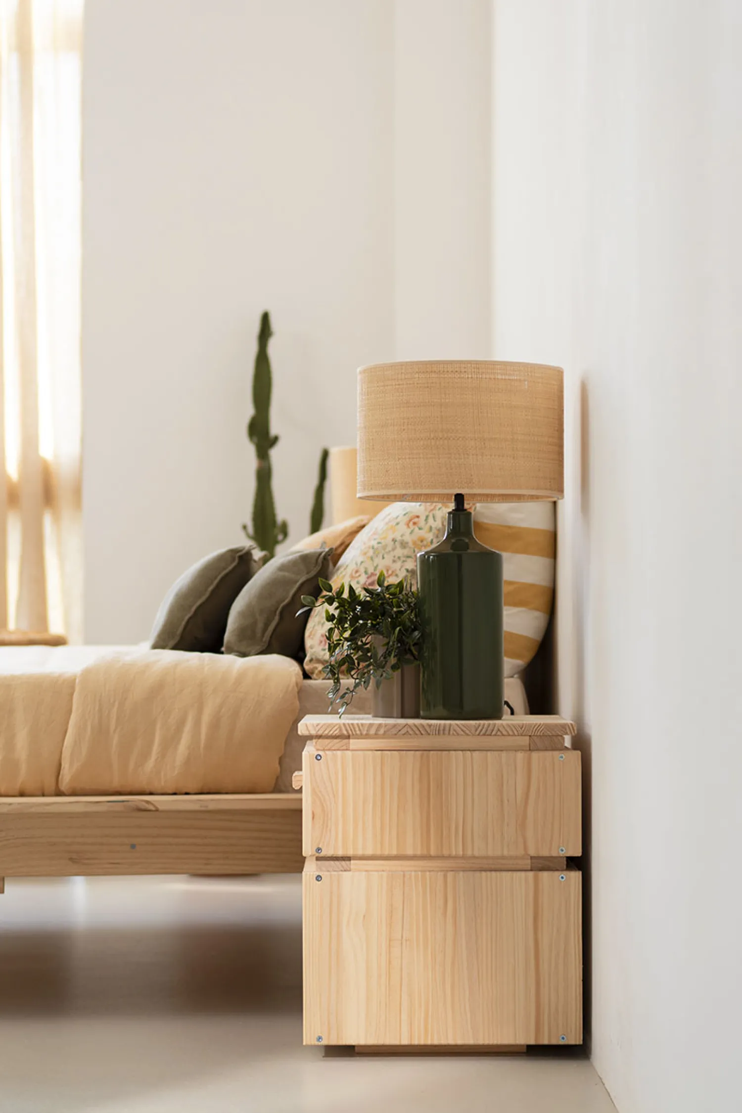 Muebles LUFE Mesitas De Noche|Mesitas De Noche^LIBE mesita de noche con cajón y hueco 39x49