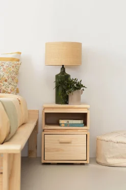 Muebles LUFE Mesitas De Noche|Mesitas De Noche^LIBE mesita de noche con hueco y cajón 39x49