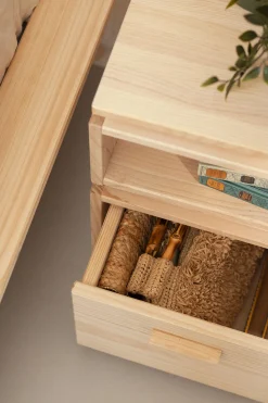 Muebles LUFE Mesitas De Noche|Mesitas De Noche^LIBE mesita de noche con hueco y cajón 39x49