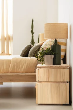 Muebles LUFE Mesitas De Noche|Mesitas De Noche^LIBE mesita de noche con hueco y cajón 39x49