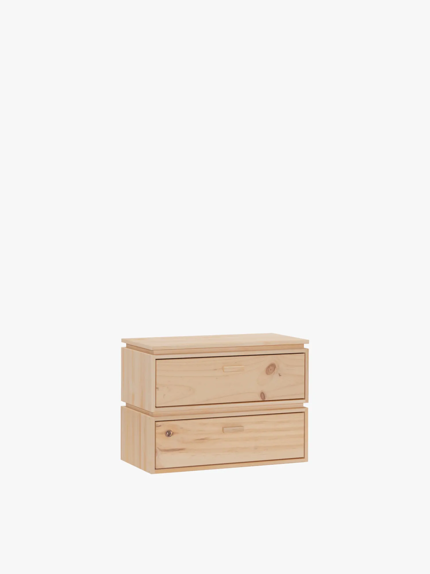 Muebles LUFE Mesitas De Noche|Mesitas De Noche^LIBE mesita de noche con 2 cajones 78x59