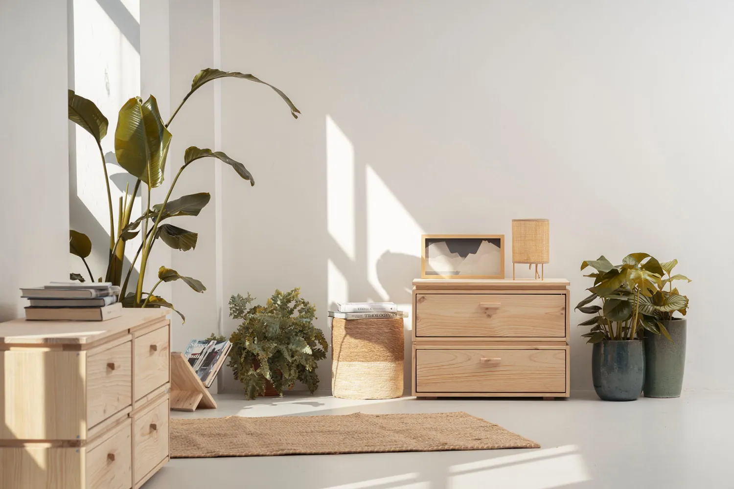 Muebles LUFE Mesitas De Noche|Mesitas De Noche^LIBE mesita de noche con 2 cajones 78x59