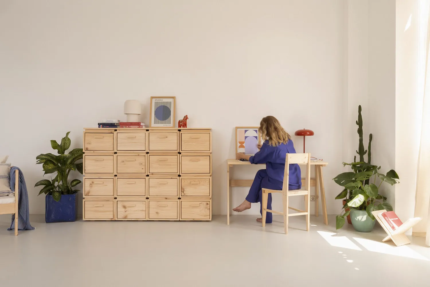 Muebles LUFE Cajoneras Y Archivadores^LIBE mueble archivador con 16 cajones
