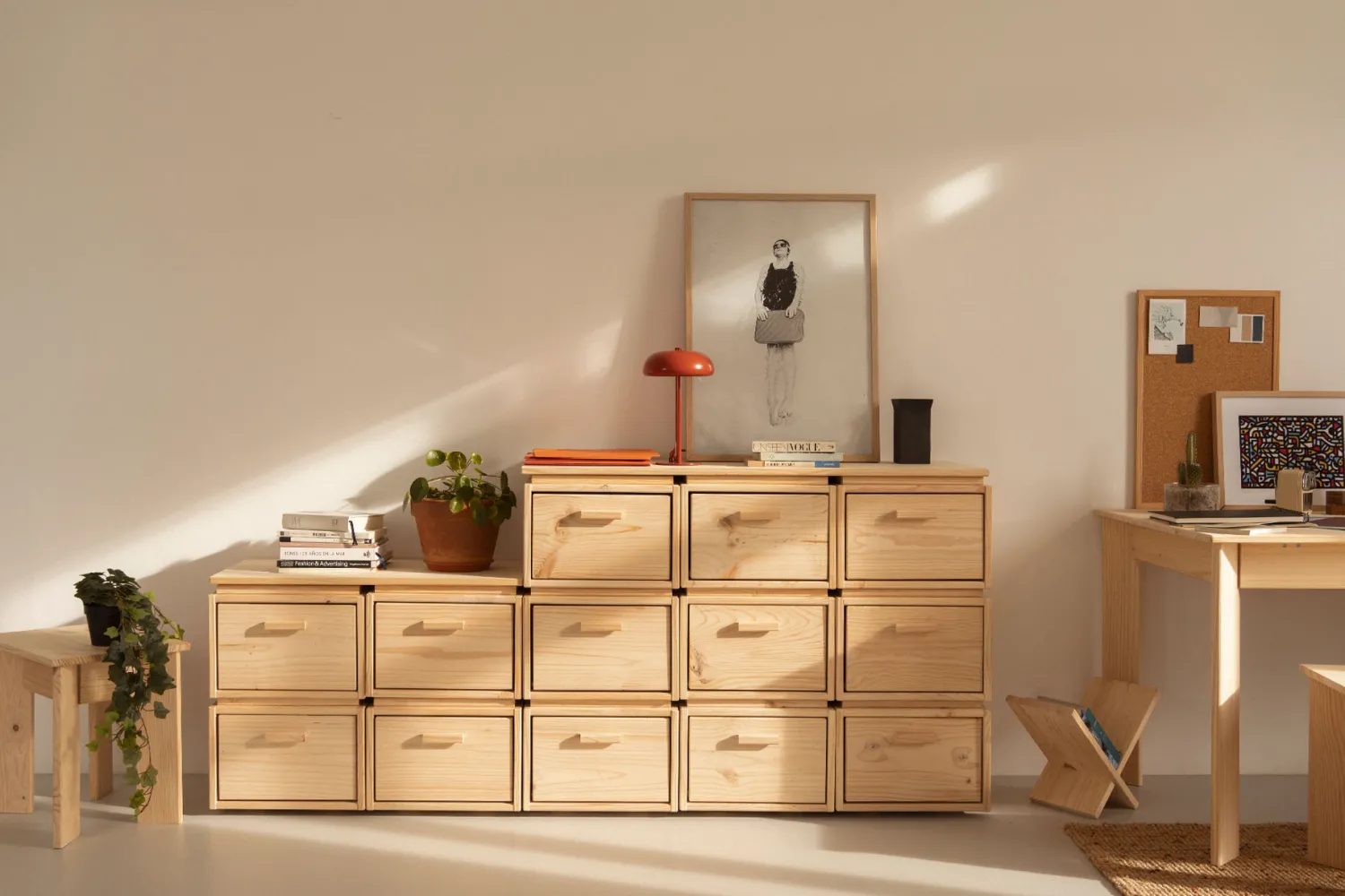 Muebles LUFE Cajoneras Y Archivadores^LIBE mueble archivador con 4 cajones