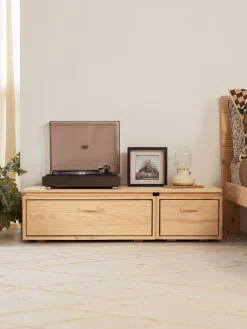 Muebles LUFE Muebles Tv^LIBE mueble TV con 2 cajones 117x32