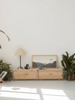 Muebles LUFE Muebles Tv^LIBE mueble TV con 2 cajones 157x32