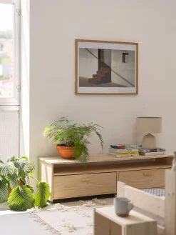 Muebles LUFE Muebles Tv^LIBE mueble TV con 2 cajones