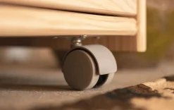 Muebles LUFE Muebles Tv^LIBE mueble TV con 2 cajones y ruedas