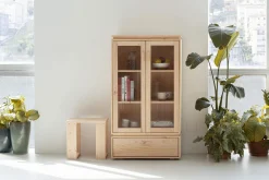 Muebles LUFE Vitrinas^LIBE vitrina con cajón 78x143