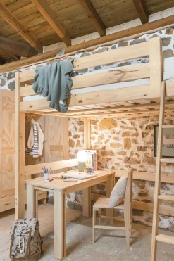 Muebles LUFE Camas Altas^LORE cama alta 135