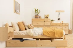 Muebles LUFE Camas Dobles Con Cajones|Camas 150^LORE cama doble 150 con 2 cajones