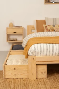 Muebles LUFE Camas Dobles Con Cajones|Camas 150^LORE cama doble 150 con 2 cajones