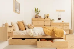 Muebles LUFE Camas Dobles Con Cajones|Camas 160^LORE cama doble 160 con 2 cajones