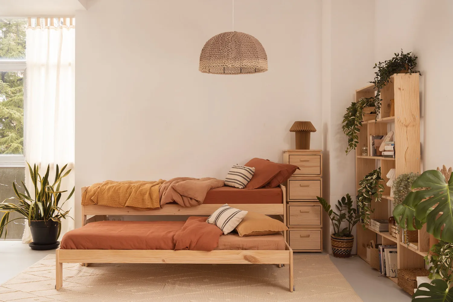 Muebles LUFE Camas Nido^LORE cama nido 90 compacta