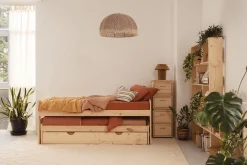 Muebles LUFE Camas Nido^LORE cama nido compacta 90 triple