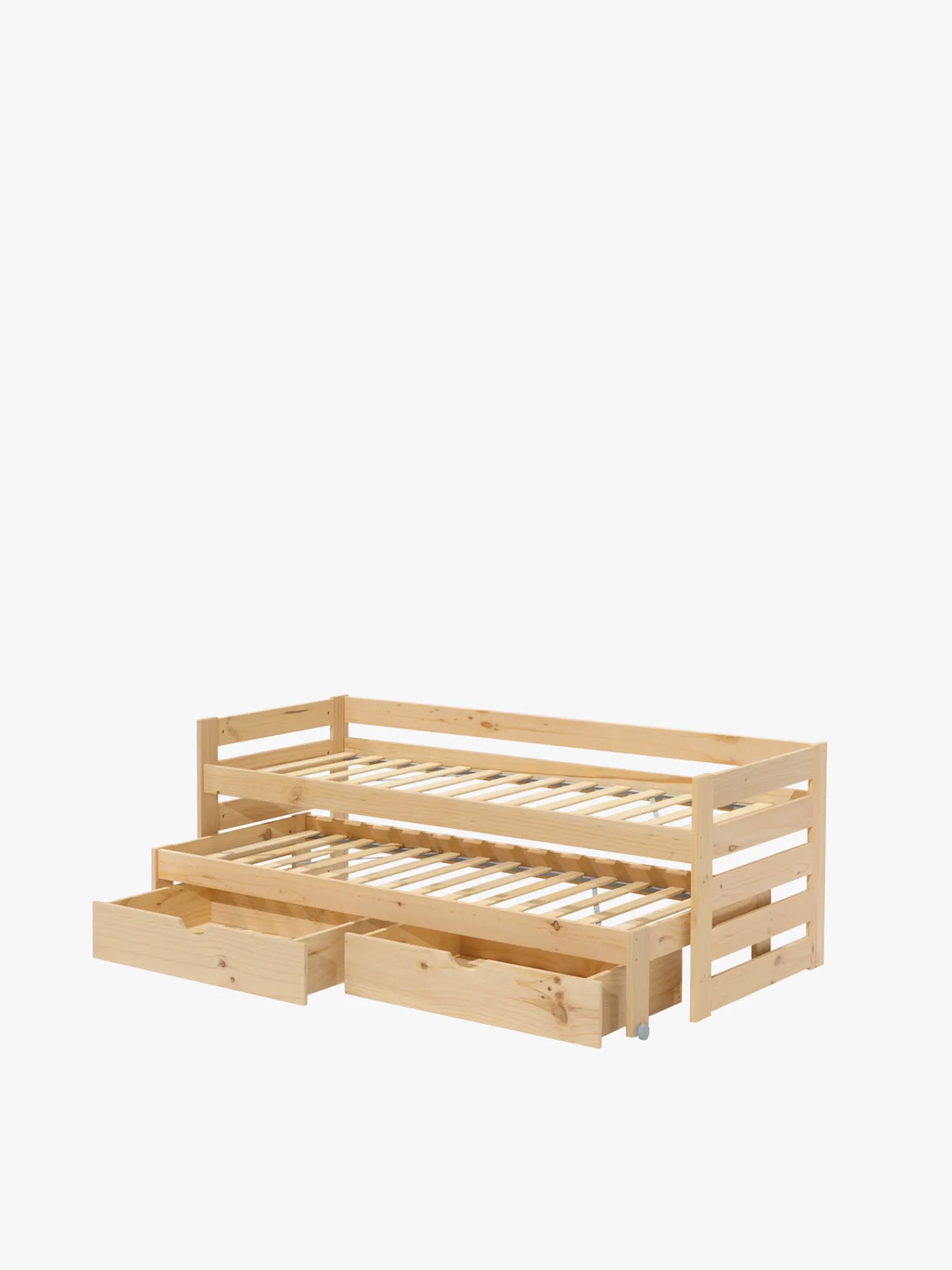 Muebles LUFE Camas Nido|Camas 80^LORE cama nido compacta 80 con 2 cajones