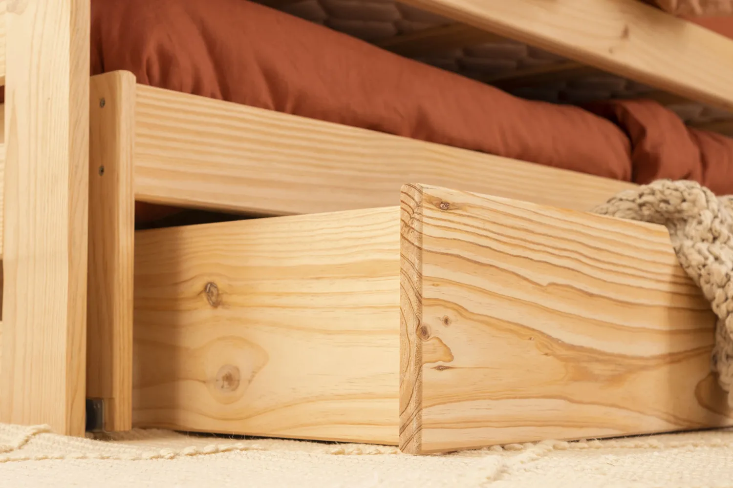 Muebles LUFE Camas Nido|Camas 80^LORE cama nido compacta 80 con 2 cajones