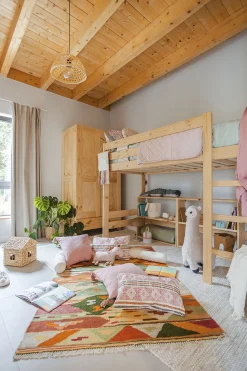 Muebles LUFE Camas Altas^LORE cama semi alta 90