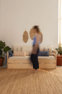 Muebles LUFE Divanes|Divanes^LORE diván 90 con colchón, respaldo y 1 cajón