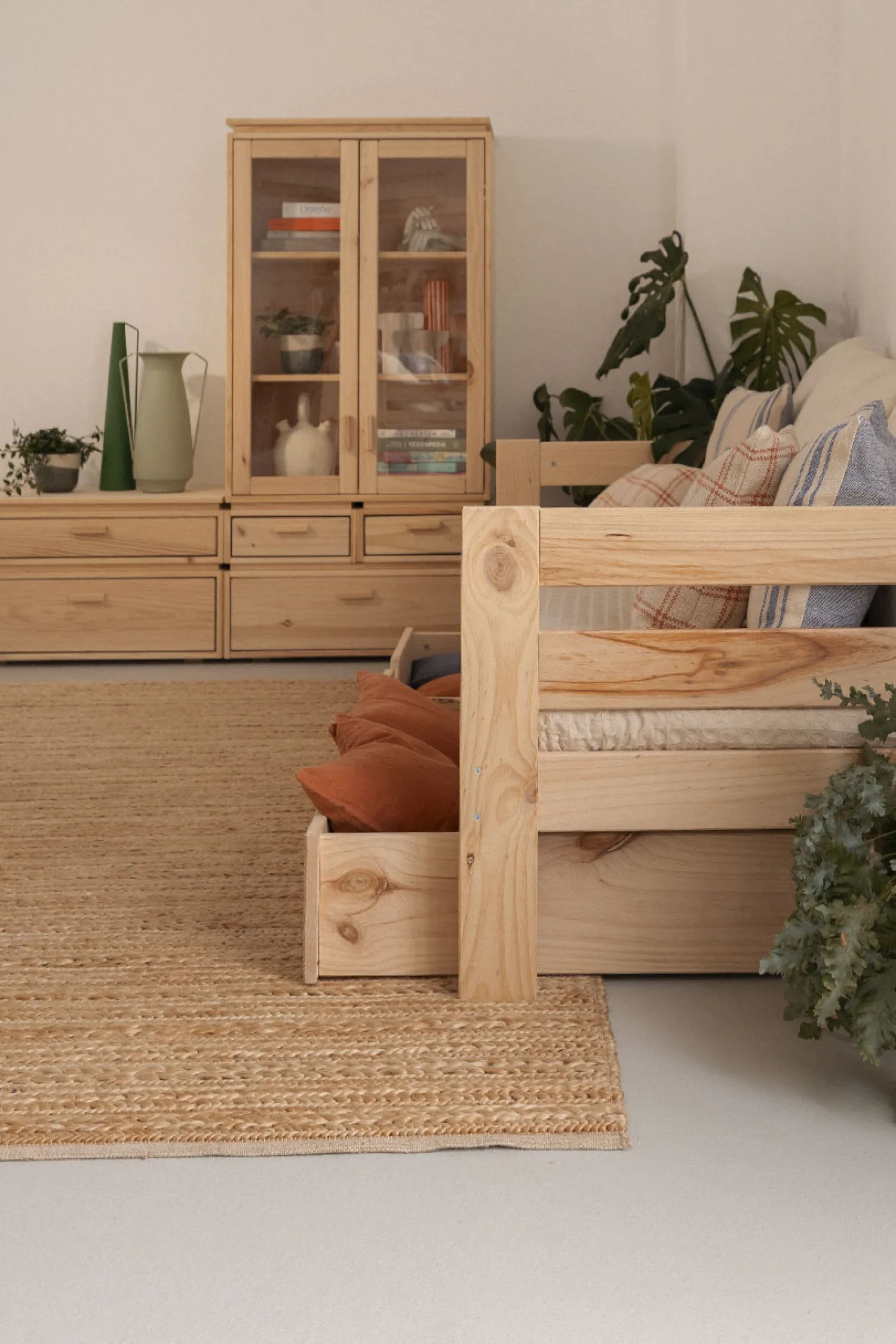 Muebles LUFE Divanes|Divanes^LORE diván 90 con colchón, respaldo y 1 cajón