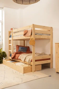 Muebles LUFE Literas Infantiles Y Adultos^LORE litera 80 con 1 cajón