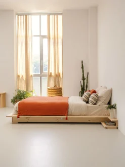 Muebles LUFE Camas De Suelo Y Tatamis|Camas 140^LUR cama tatami con mesitas 140