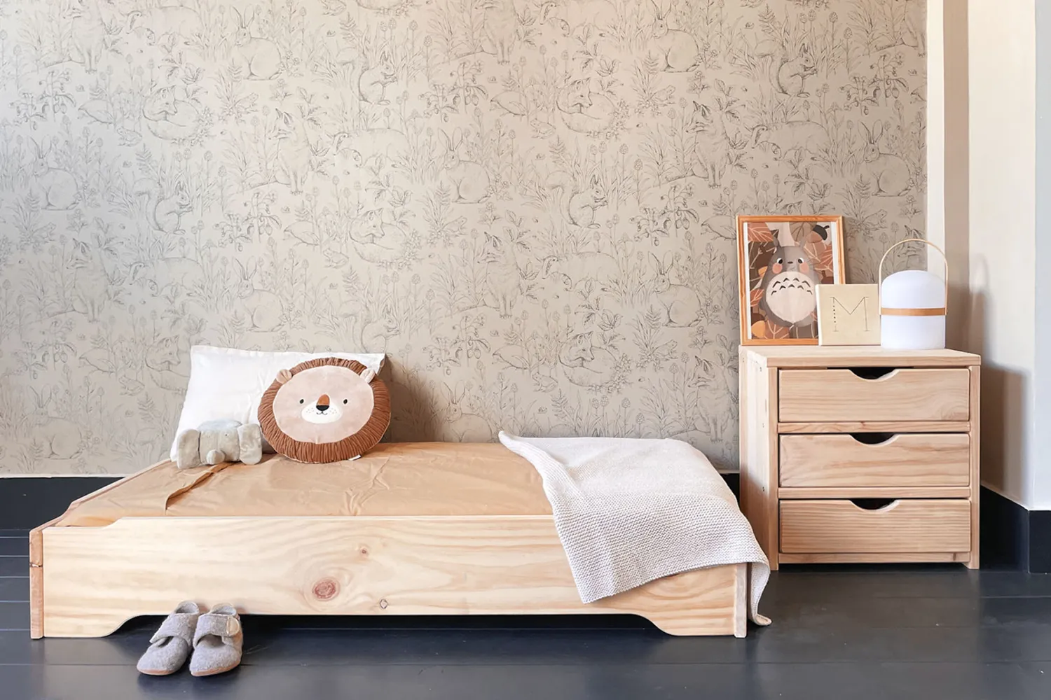 Muebles LUFE Camas Montessori Y Apilables^MENDI cama montessori apilable 120x60