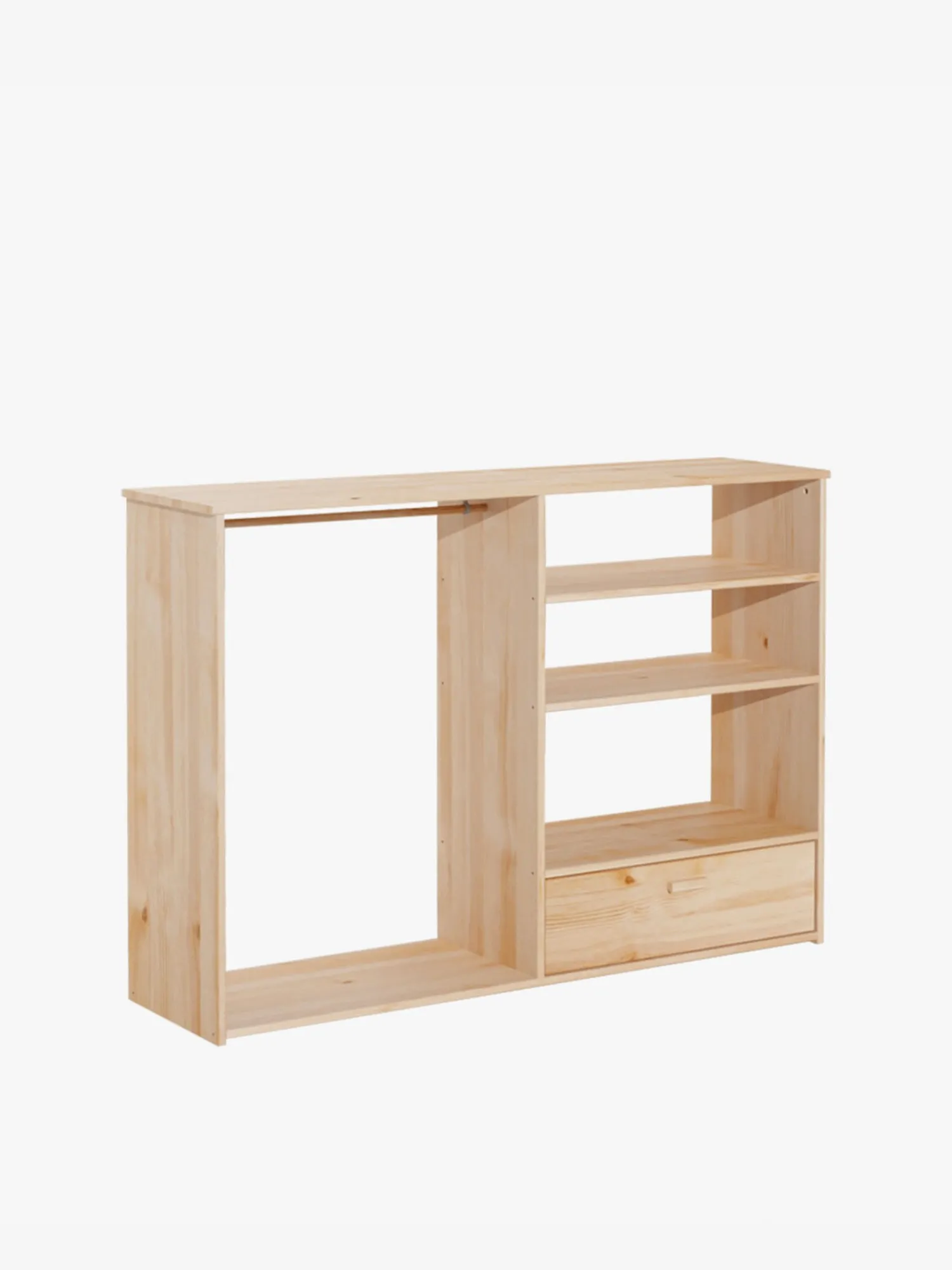 Muebles LUFE Armarios Y Alacenas^MONTESSORI armario infantil abierto con cajón