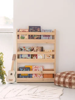 Muebles LUFE Estanterías De Pared^MONTESSORI estantería 3 baldas