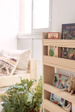 Muebles LUFE Estanterías De Pared^MONTESSORI estantería 3 baldas